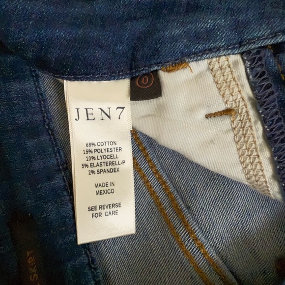 Jen 7 by 7 for all mankind, denim pencil skirt, twilight, size 0 - Picture 8 of 9